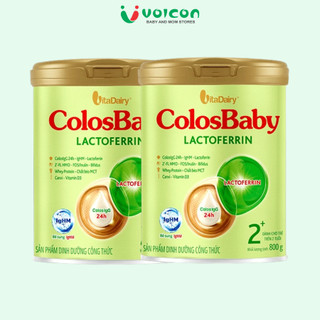 Sữa VitaDairy ColosBaby Lactoferrin Miễn Dịch Vượt Trội, Phát Triền Toàn Diện, Ngừa Ốm Vặt Lon 800g