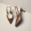 Giày Cao Gót Slingback 7cm Quai Ngang Dây Đá Pixie H385