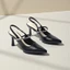 Giày Cao Gót Slingback 7cm Quai Ngang Dây Đá Pixie H385