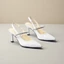 Giày Cao Gót Slingback 7cm Quai Ngang Dây Đá Pixie H385