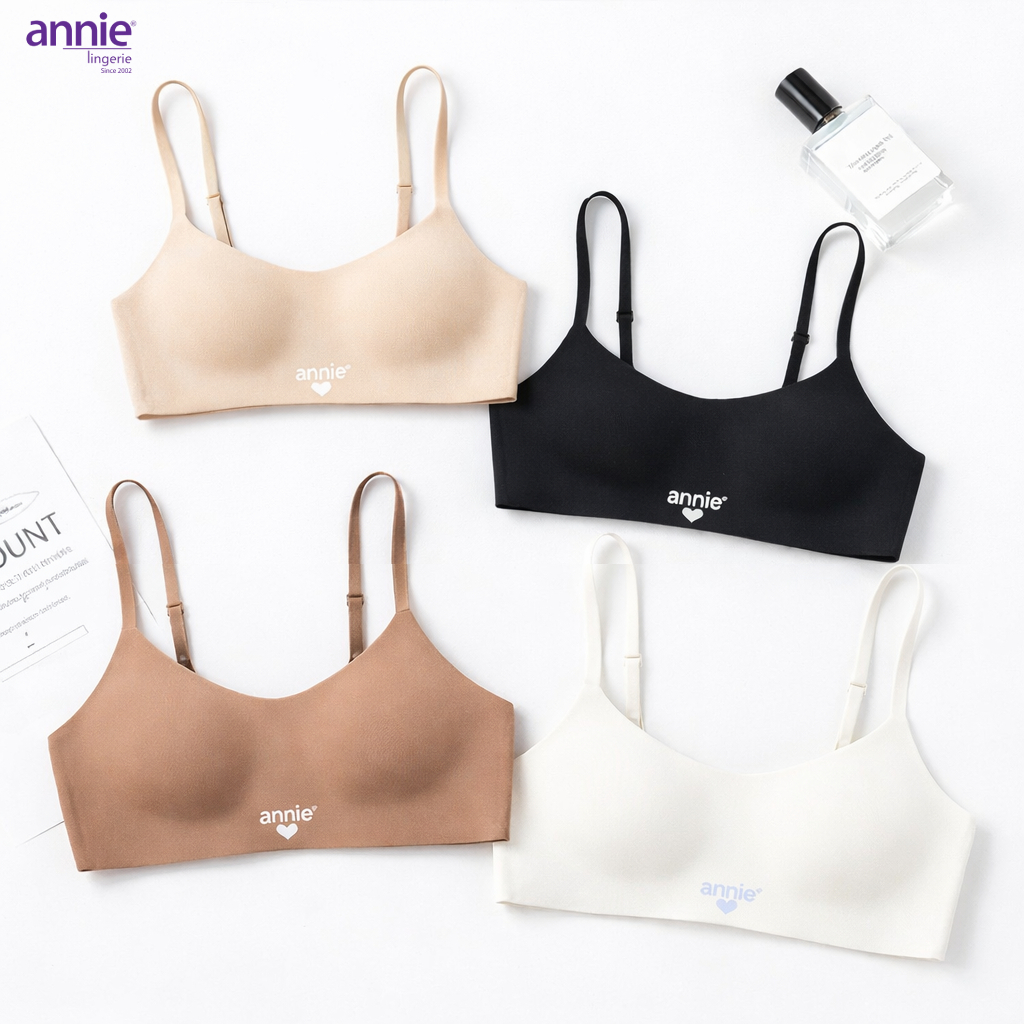 Áo ngực không gọng su đúc annie Bra 8552 mút mỏng, mềm mịn, không viền