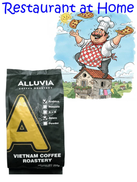 Cà Phê Hạt Arabica Alluvia 200g – Arabica Rang Nguyên Hạt, Hương Thơm Nhẹ, Vị Chua Thanh