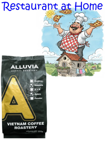 Cà Phê Hạt Robusta Alluvia 200g – Robusta Rang Nguyên Hạt, Vị Đậm Mạnh, Hậu Vị Dài