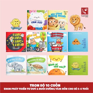 Sách - Ehon nuôi dưỡng tâm hồn & phát triển tư duy song ngữ Anh - Việt cho trẻ 0 - 6 tuổi (Bộ 10 cuốn) - NXB Hà Nội