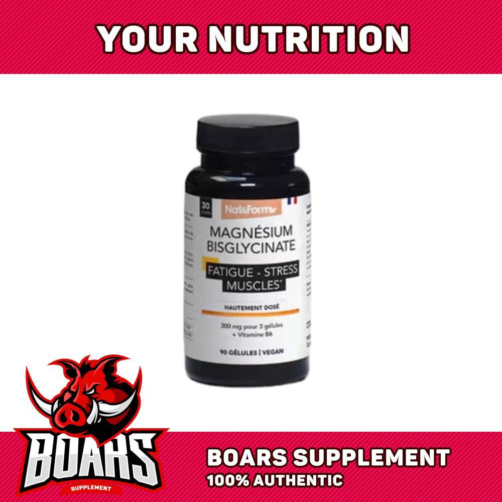 Nat&Form Magnesium Bisglycinate – Hỗ Trợ Thư Giãn & Giấc Ngủ