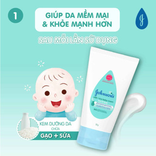 Kem Dưỡng Thể Johnson's Baby Chiết Xuất Sữa Và Gạo Milk & Rice Baby Cream (50g)