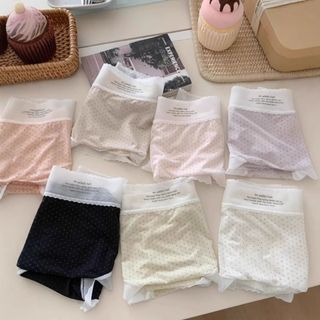 Quần Lót Nữ Su Tàng Hình Chấm Bi Viền Ren Lượn Sóng, Quần Chip Mềm Êm Thoáng Khí King Shop L-1398