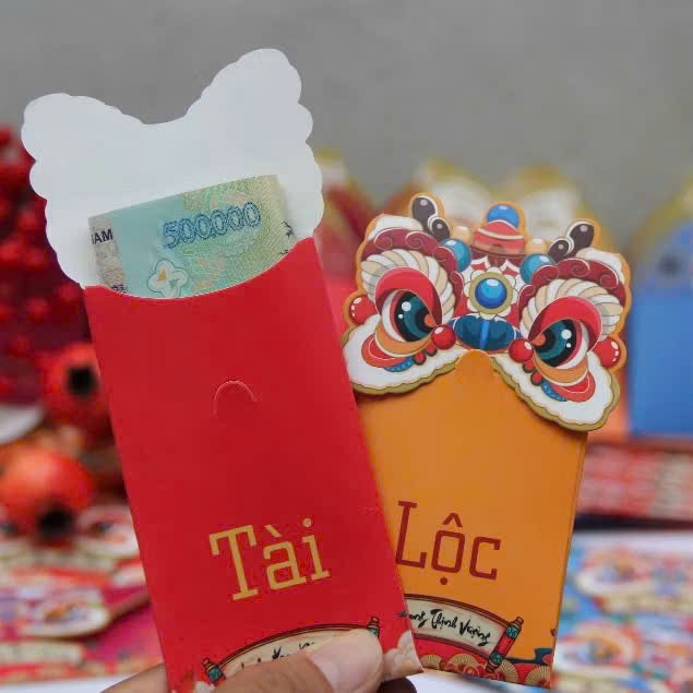 Bao Lì Xì Lân, Bao Lì Xì Treo Trang Trí Nhà Cửa Tết