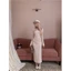 Váy Body Dài Nữ Ôm Dáng Màu Hồng Nude Phong Cách Hàn Quốc – Đầm Dự Tiệc Thanh Lịch, Váy Công Sở Cao Cấp