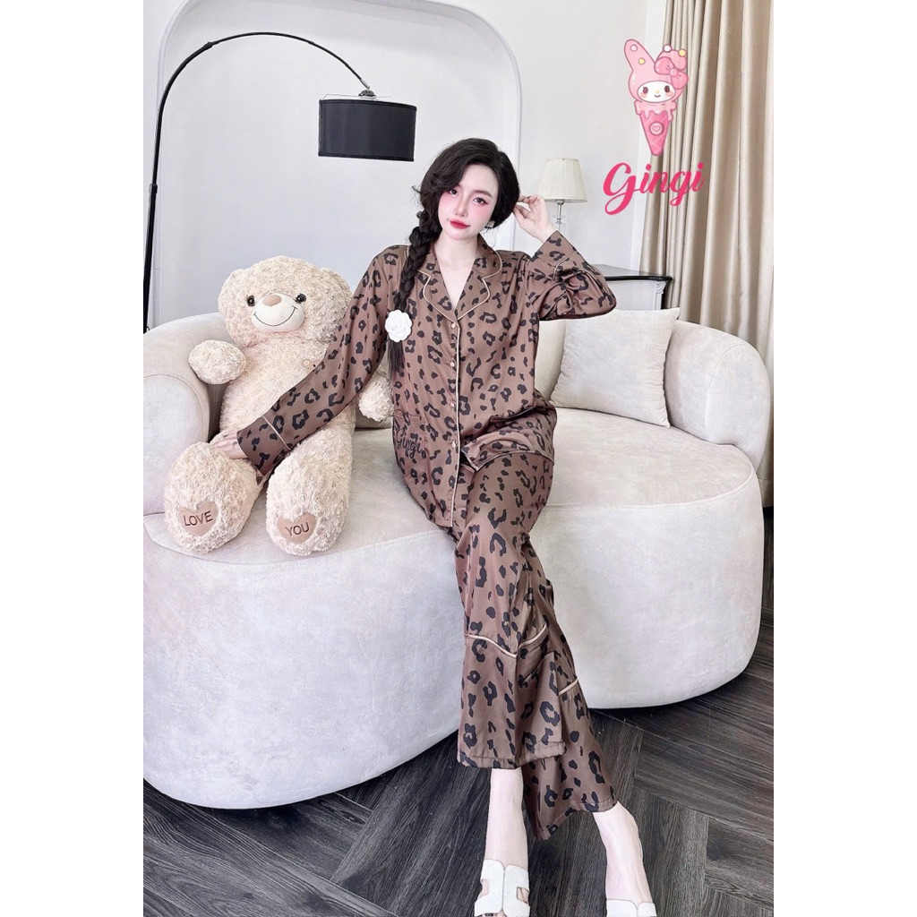 [24/1/2026]Tay dài quần dài pijama phom 68kg,lụa latin mềm nhẹ mát