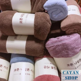 Khăn Tắm Cotton Hàn Quốc 70x140cm Cỡ Lớn Thiết Kế Mềm Mại Không Gây Kích Ứng Siêu Thấm Hút