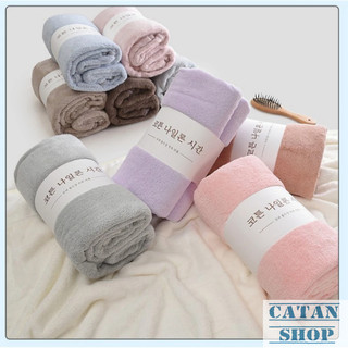 Khăn Tắm Cotton Hàn Quốc 70x140cm Cỡ Lớn Thiết Kế Mềm Mại Không Gây Kích Ứng Siêu Thấm Hút
