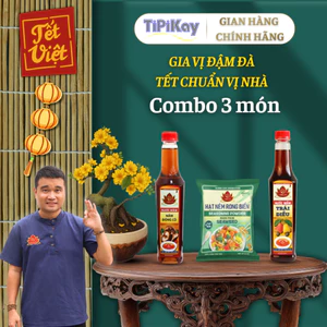 Combo 1 Nước Mắm Trái Điều 500ml + 1 Nước Mắm Đông Cô 500ml + Hạt Nêm Rong Biển 150g - TiPiKay Shop