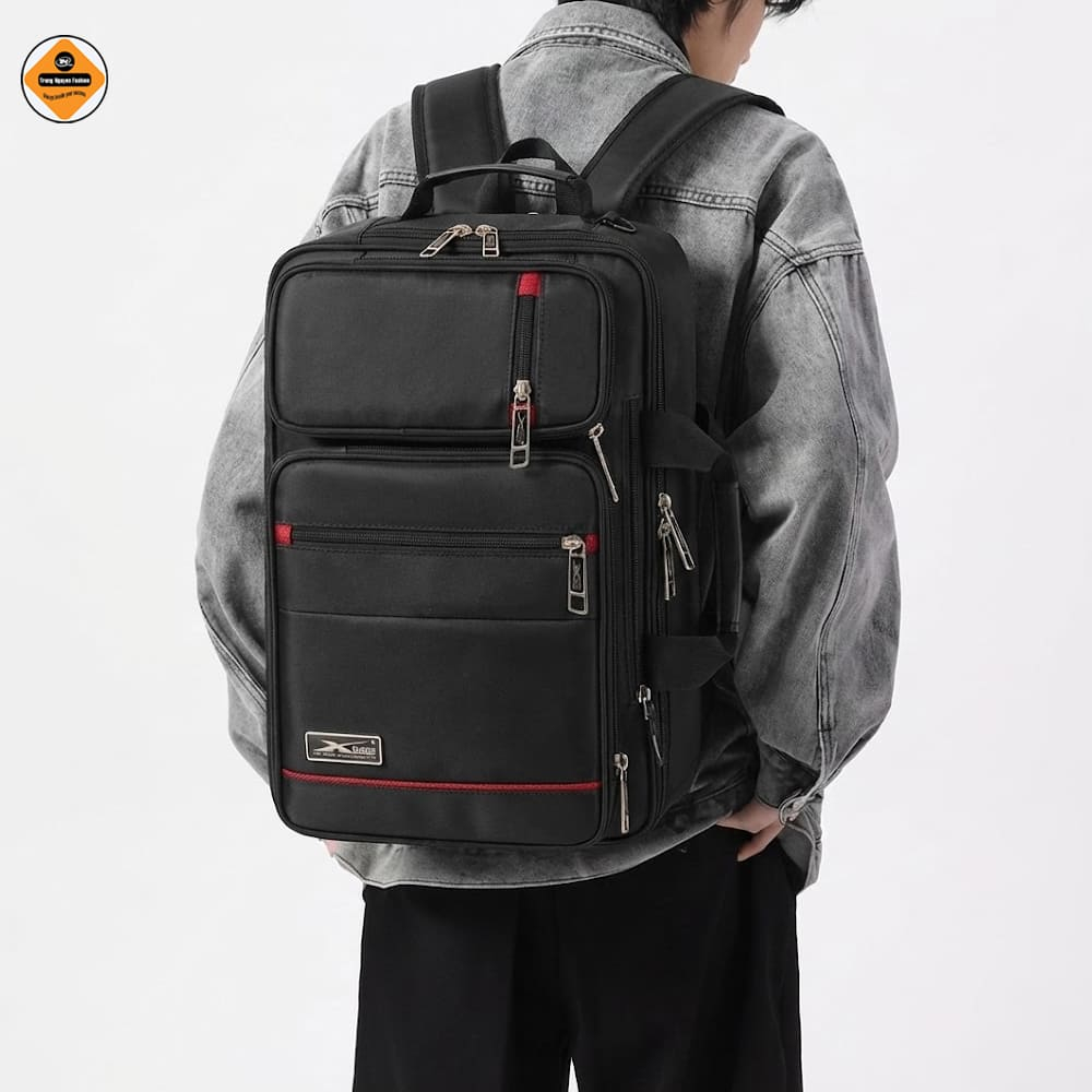 Cặp Học Sinh Đa Năng Xbags Pride XB 4102 Màu Đen Sang Trọng, Chống Nước, Đựng Được Laptop 17 Inch!
