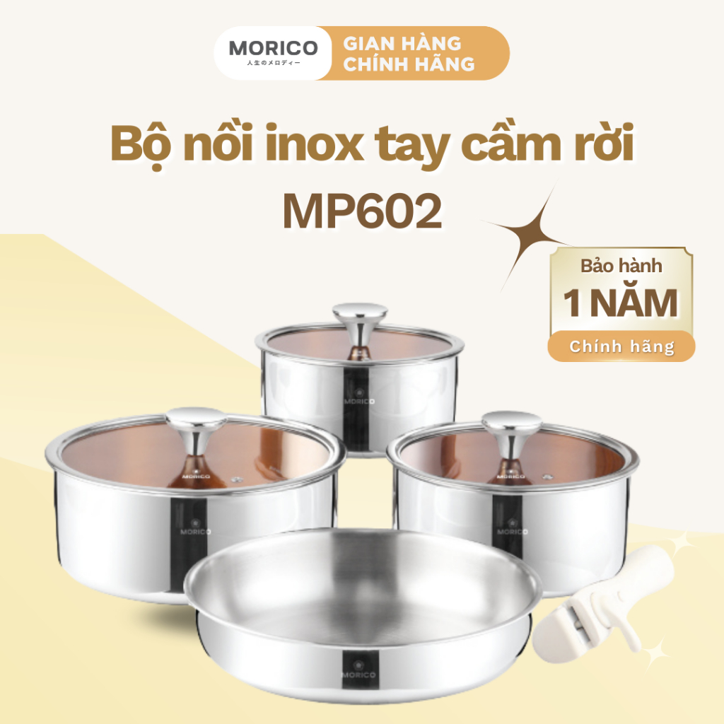 Bộ Nồi Inox 304 Cán Rời MORICO MC809 8 Món | Dùng Bếp Từ – Lò Nướng ...