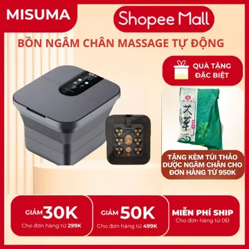 Chậu ngâm chân massage hồng ngoại Misuma gấp gọn cao cấp - Bồn ngâm chân massage, dụng cụ ngâm chân massage thư giãn