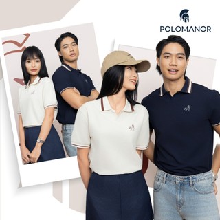 Áo polo nam cao cấp BRIDON cổ V, BST STALLION vải CVC Diamond, sang trọng - POLOMANOR