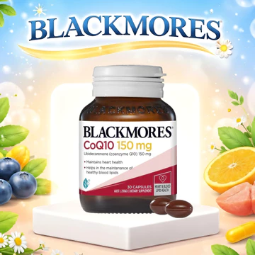 Viên Uống Bổ Tim Hỗ Trợ Sức Khỏe Blackmores CoQ10 150mg 30 Viên