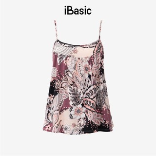 Bộ mặc nhà nữ iBasic thun lạnh quần đùi áo 2 dây HOMW065