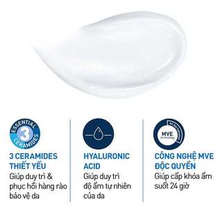 Kem dưỡng ẩm CeraVe Moisturizing Cream 340g - kèm quà