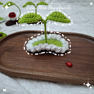 [Ảnh Thật + Sẵn hàng] Kẹp tóc Mầm Cây, Nấm Bằng Len Handmade