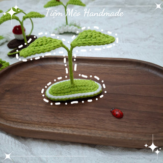 [Ảnh Thật + Sẵn hàng] Kẹp tóc Mầm Cây, Nấm Bằng Len Handmade