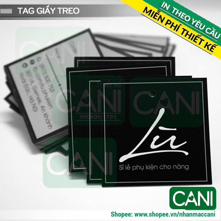 1000c - 2000c In theo yêu cầu (MẪU RIÊNG) Namecard Tag giấy Thẻ tích điểm Danh thiếp Voucher Thiệp cảm ơn Card visit CAN