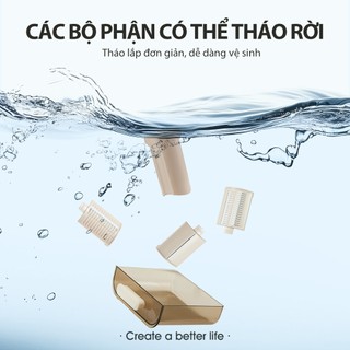 Máy Thái Lát Rau Củ Đa Năng Samono SW-VES60 Kèm 6 Lưỡi Dao Máy Bào Cắt Củ Quả, Nạo Sợi Rau Củ