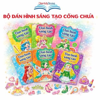 Sách - Dán Hình Sáng Tạo Trang Phục Công Chúa (Bộ 6 Cuốn)