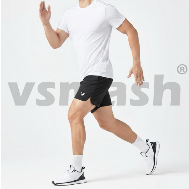 Quần Shorts Thể thao Nam Nữ Quần Thun Vsmash Sportwear – Vải Poly Co Giãn, Thấm Hút Cầu Lông Tennis Gym Pickleball