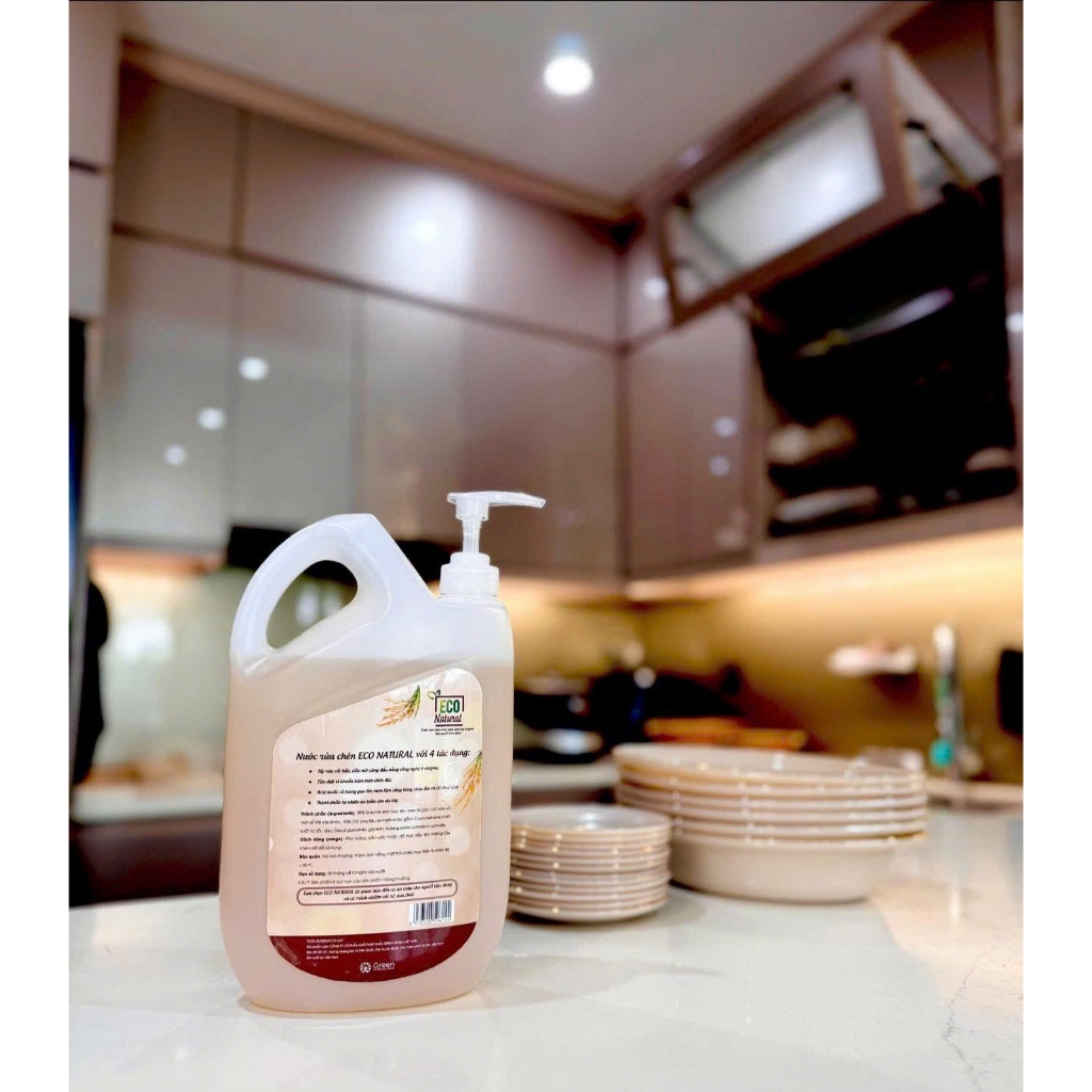 U64_ Nước Rửa Chén Eco Natural Công Nghệ Enzyme 2000ml