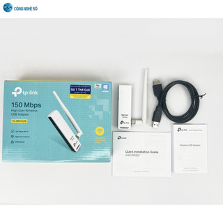 USB Wifi TL-WN722N Dành Cho PC / Laptop Bắt Sóng Xa Hơn, Ổn Định Hơn | Chính Hãng BH 24 Tháng
