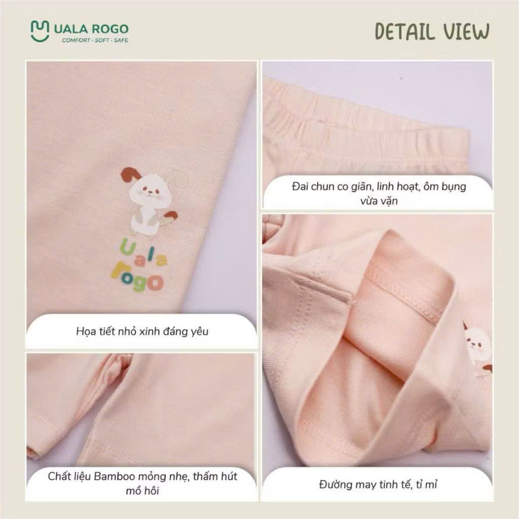 {9-24kg; 1-5Y} Quần Legging Cotton Cộc BG Uala UR2225