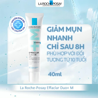 Kem dưỡng giảm mụn nhanh 8 giờ La Roche-Posay Effaclar Duo+ M 40ml (cosme)