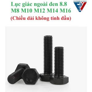 M8,M10,M12, M14,M16 Bulong lục giác ngoài đen M8-M16 cấp bền 8.8