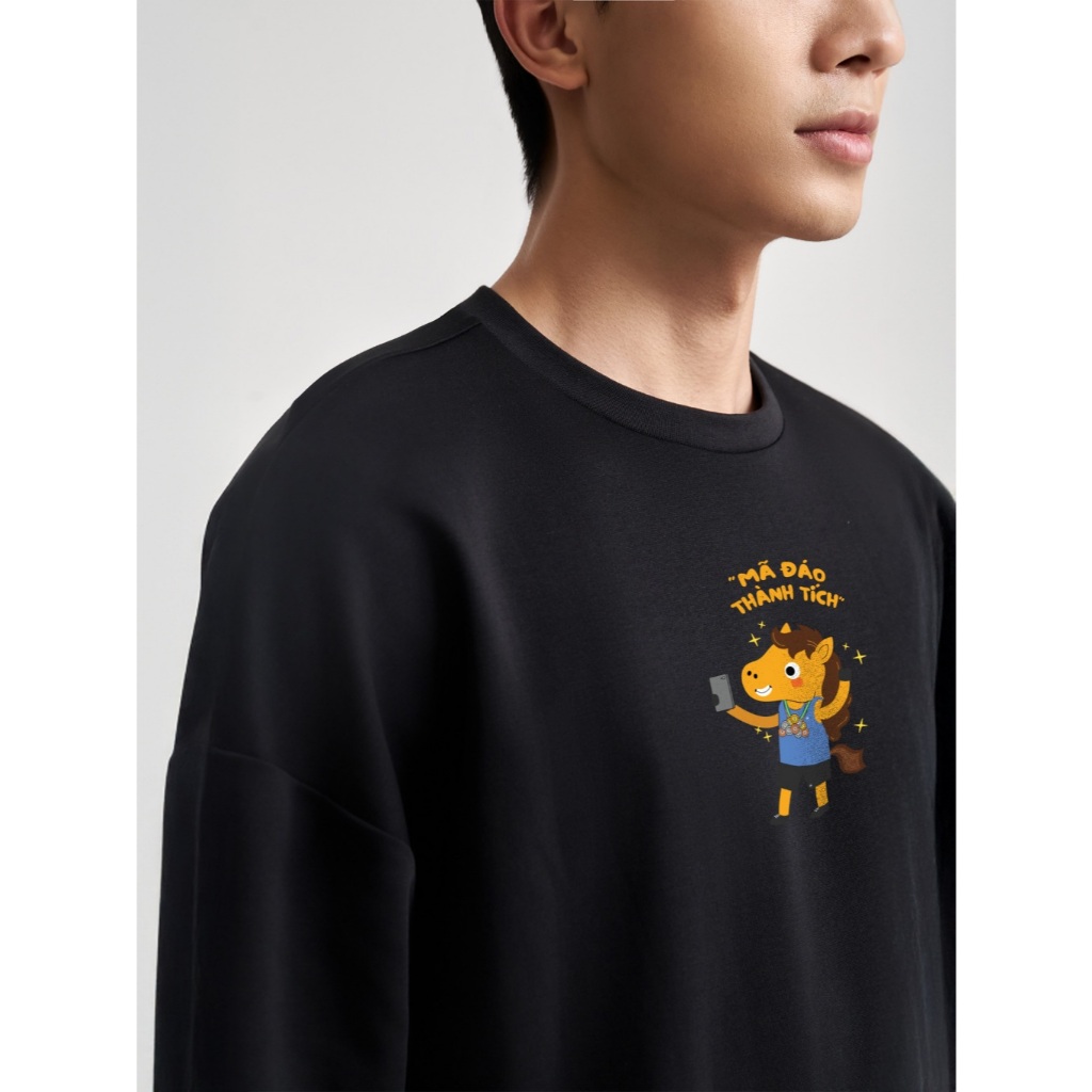[MUA 4 GIẢM 20%][BST 2026]Áo dài tay nam nữ Relax Care & Share IN Mã đáo thành tích Coolmate
