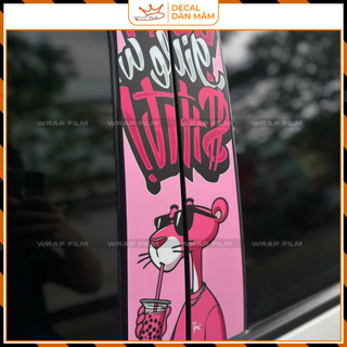 Decal tráng trí Cột A B C cho VF5, chất liệu in 3 lớp không phai màu không bong tróc