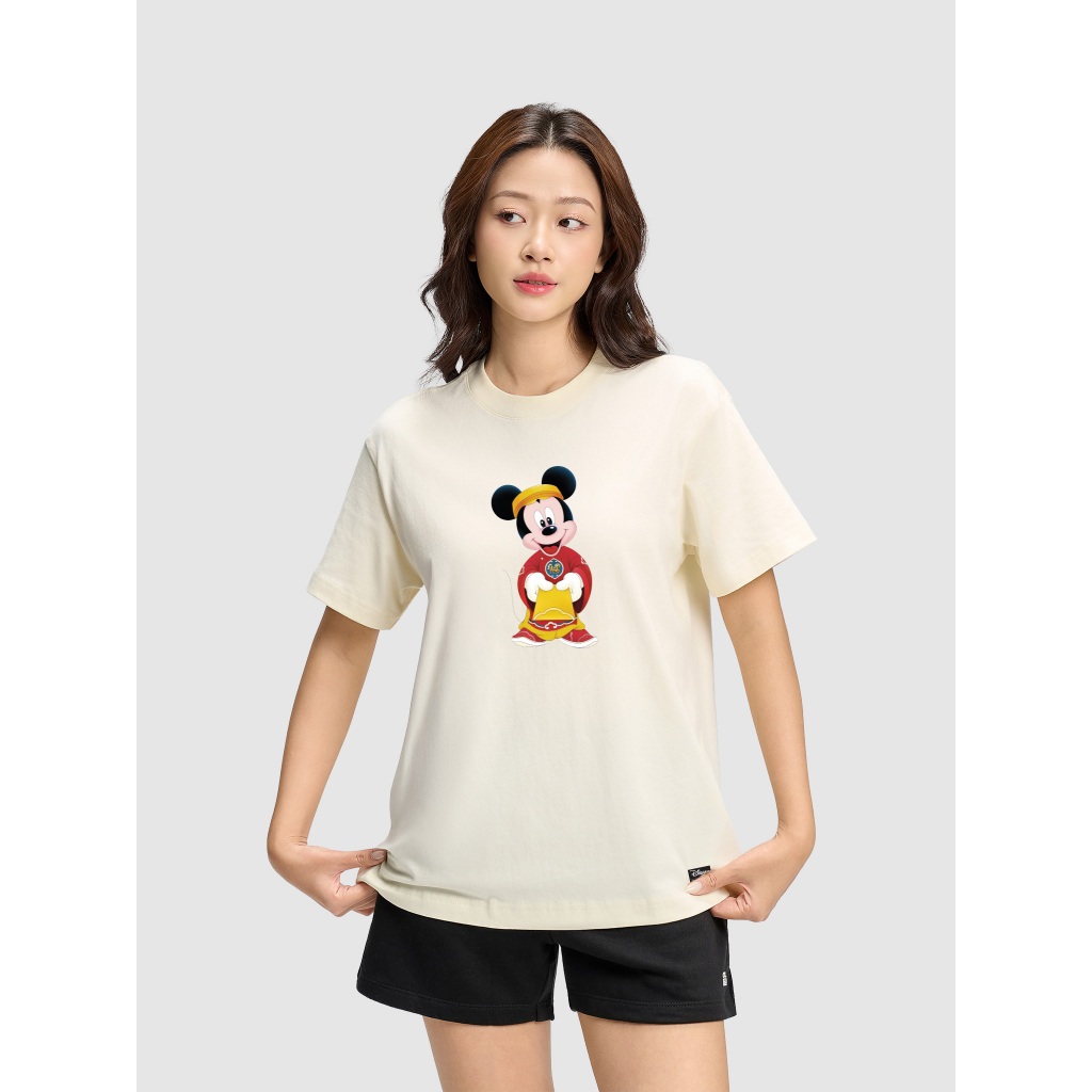 [MUA 4 GIẢM 20%][BST 2026]Áo thun nam nữ cotton 100% 220gsm IN Mickey Lì Xì Áo đôi Coolmate