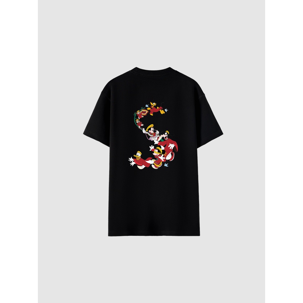 [MUA 4 GIẢM 20%][BST 2026]Áo thun nam nữ cotton 100% 220gsm IN Mickey Vui Xuân Áo đôi Coolmate