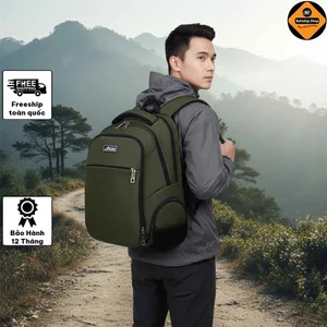 Balo Du Lịch Chống Nước Laptop 17 Inch Xbags XB 1001 Nhẹ Bền Cao Cấp Xanh Rêu!
