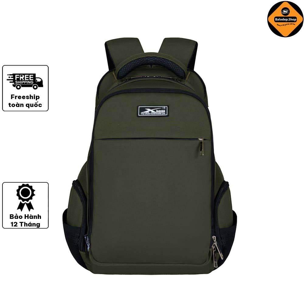 Balo Du Lịch Chống Nước Laptop 17 Inch Xbags XB 1001 Nhẹ Bền Cao Cấp Xanh Rêu!