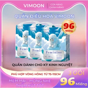 COMBO 3 GÓI (96 miếng) Băng Vệ Sinh Dạng Quần VIMOON - Quần Điều Hoà