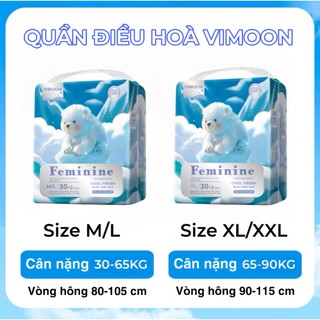 COMBO 4 GÓI (128 miếng) Băng Vệ Sinh Dạng Quần VIMOON (Mẫu mới)