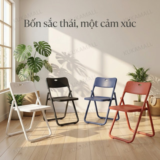 KUKA Ghế Xếp Sân Vườn Cao Cấp Nhựa Pp Khung Thép Dày Gấp Gọn Tiện Lợi Decor Ban Công Chill Đẹp