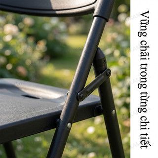 KUKA Ghế Xếp Sân Vườn Cao Cấp Nhựa Pp Khung Thép Dày Gấp Gọn Tiện Lợi Decor Ban Công Chill Đẹp