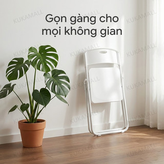 KUKA Ghế Xếp Sân Vườn Cao Cấp Nhựa Pp Khung Thép Dày Gấp Gọn Tiện Lợi Decor Ban Công Chill Đẹp