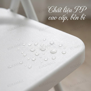 KUKA Ghế Xếp Sân Vườn Cao Cấp Nhựa Pp Khung Thép Dày Gấp Gọn Tiện Lợi Decor Ban Công Chill Đẹp