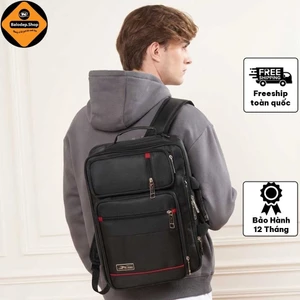 Cặp Học Sinh Đa Năng Đựng Laptop 15.6 Inch Xbags Pride Thời Trang Cá Tính Màu Đen | Xb 4102!