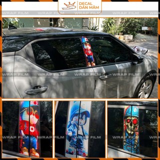 Decal dán cột B Vinfast VF5, VF6, VF7 ,VF8, VF9, decal chất liệu in 3 lớp, không phai màu, độ bám tốt