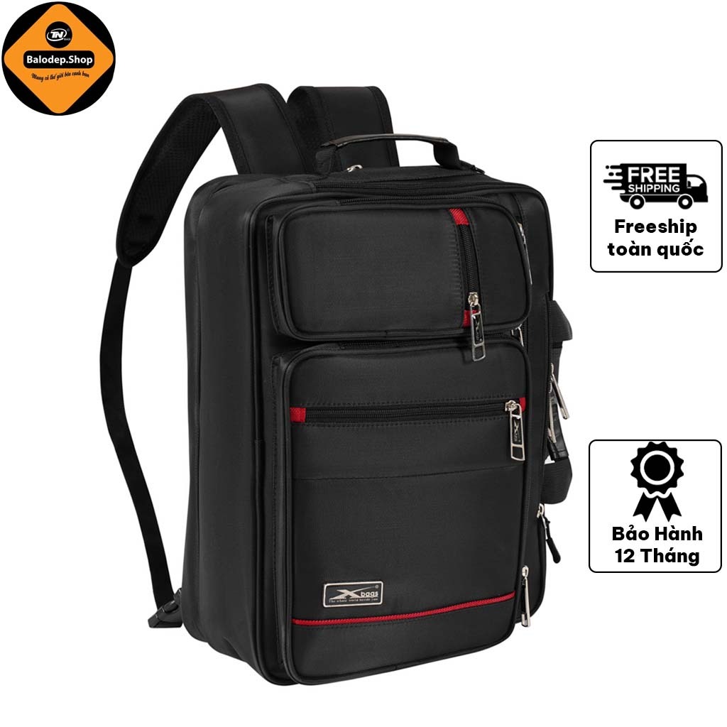 Cặp Học Sinh Đa Năng Đựng Laptop 15.6 Inch Xbags Pride Thời Trang Cá Tính Màu Đen | Xb 4102!